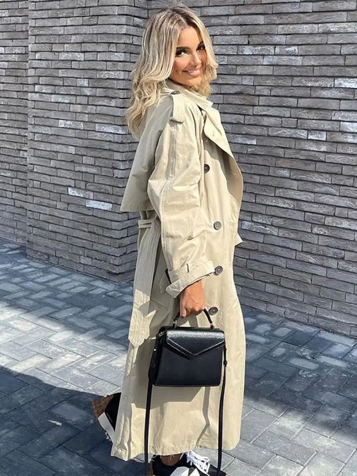 Refined Chic Trench Coat | Amara