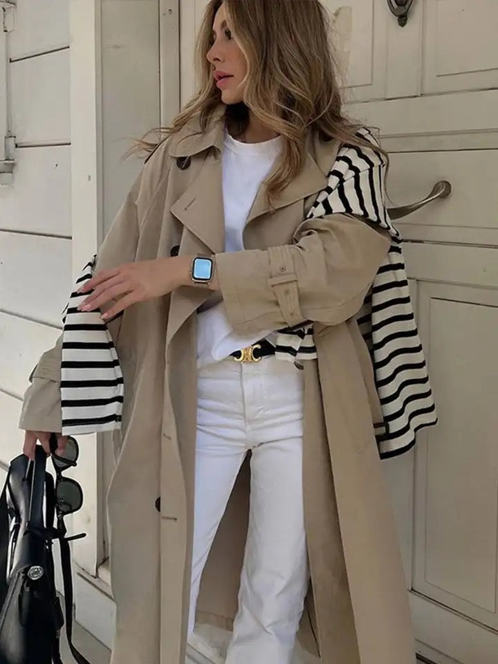 Refined Chic Trench Coat | Amara