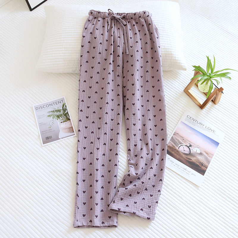 Pantaloni da pigiama morbidi e comodi con stampa a cuori | Isabel