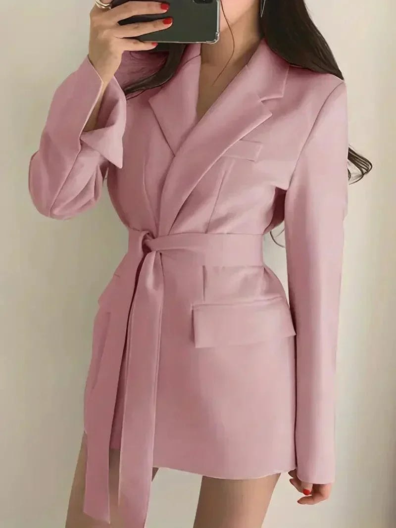 Elegant Stylish Short Blazer Dress | Jilliane