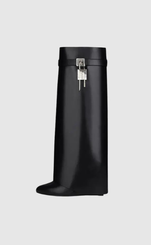 Elegant Leather Boots with Hidden Heel | Amara