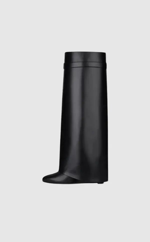 Elegant Leather Boots with Hidden Heel | Amara