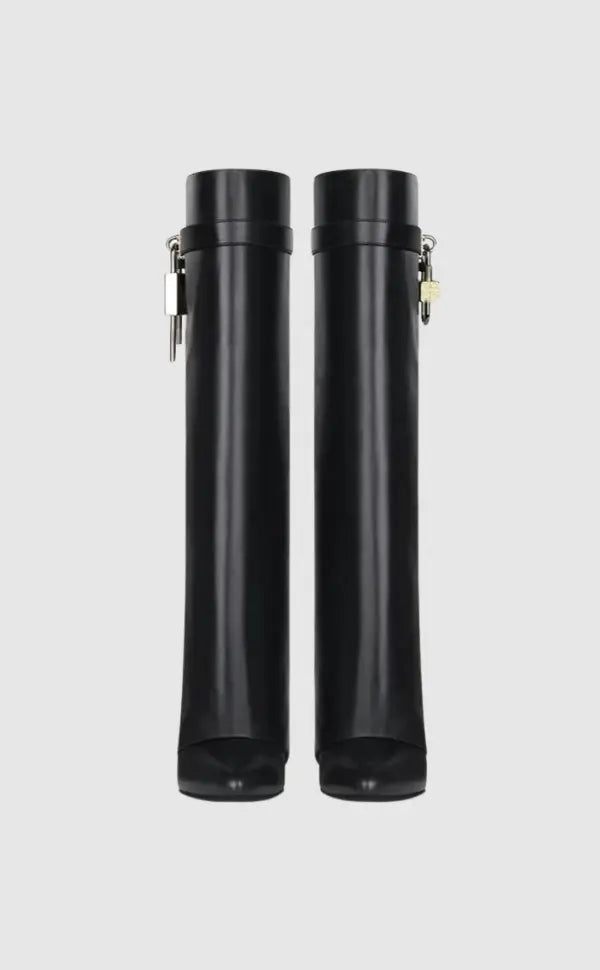 Elegant Leather Boots with Hidden Heel | Amara