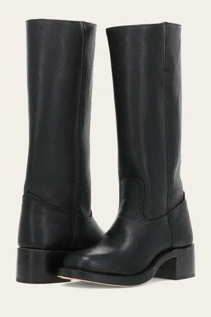 Elegant Block Heeled Boots | Fenna
