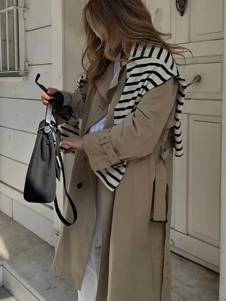 Refined Chic Trench Coat | Amara