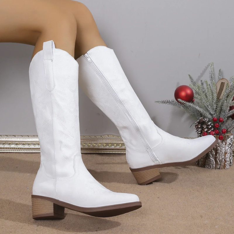 Denim Cowboy Boots for Women | Ivanna
