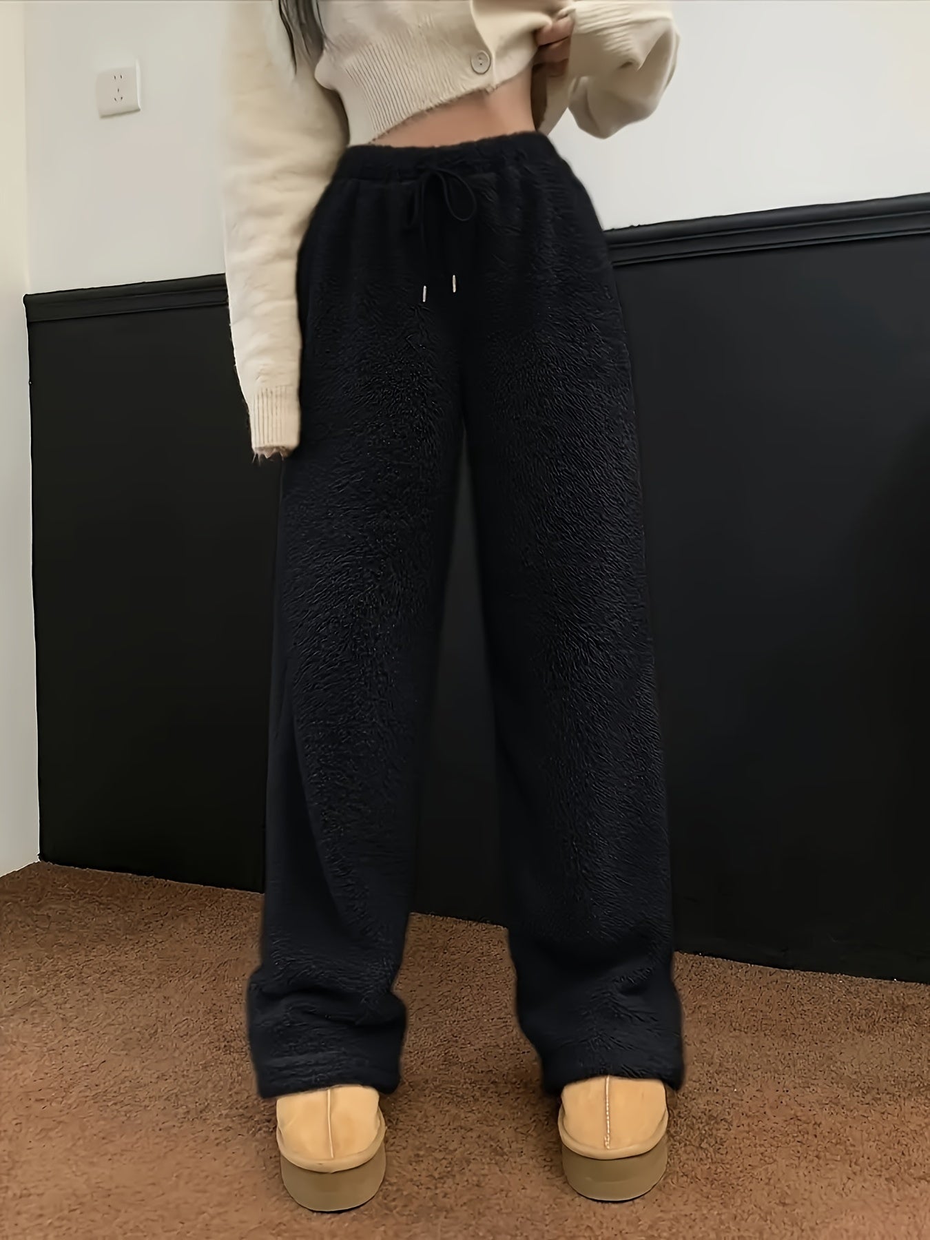 Pantaloni Teddy-Sherpa Eleganti e Morbidi | Jenny
