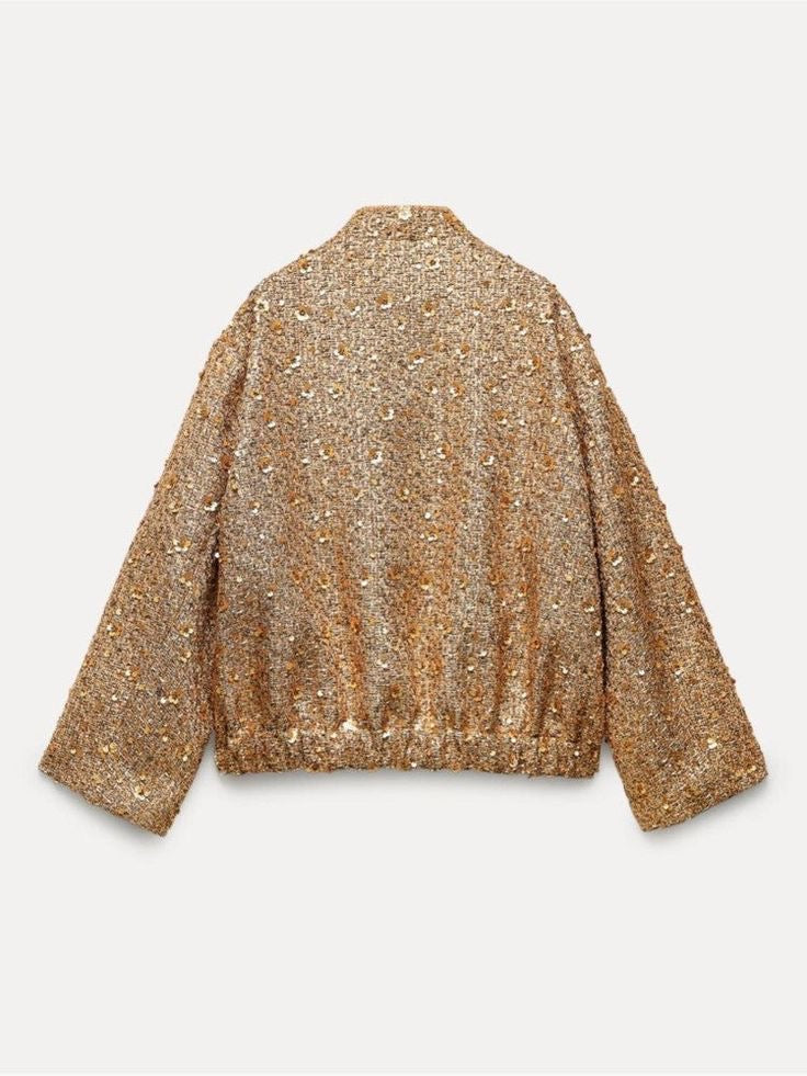 A golden statement jacket that completes any look | Aurelia