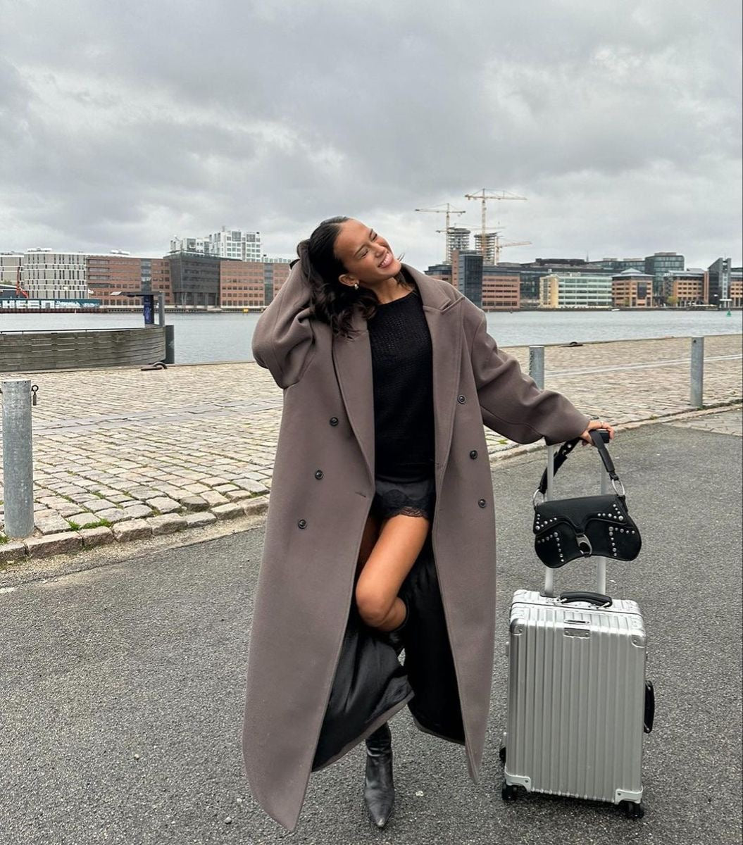 Refined Long Wool Coat | Saphira
