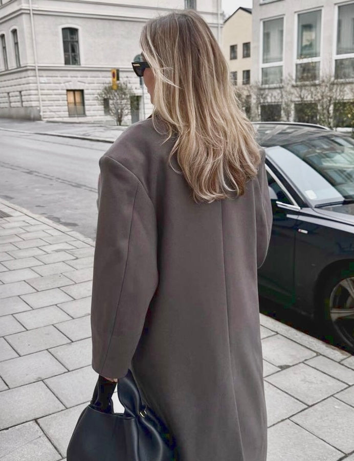 Refined Long Wool Coat | Saphira
