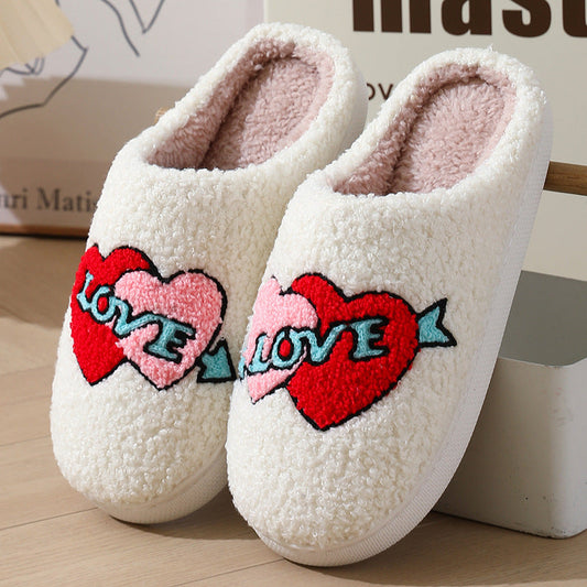 Pantofole calde e morbide a forma di cuore | Lovea
