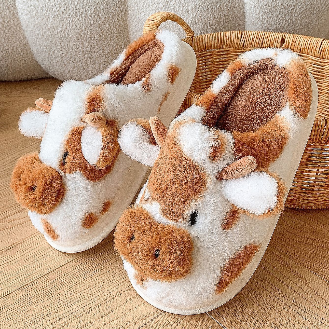 Pantofole morbide e calde a forma di mucca | Moo