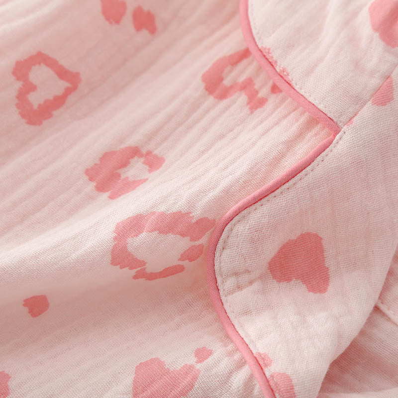 Comodo set di pigiama in cotone | Baci e cuori