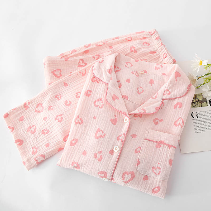 Comodo set di pigiama in cotone | Baci e cuori
