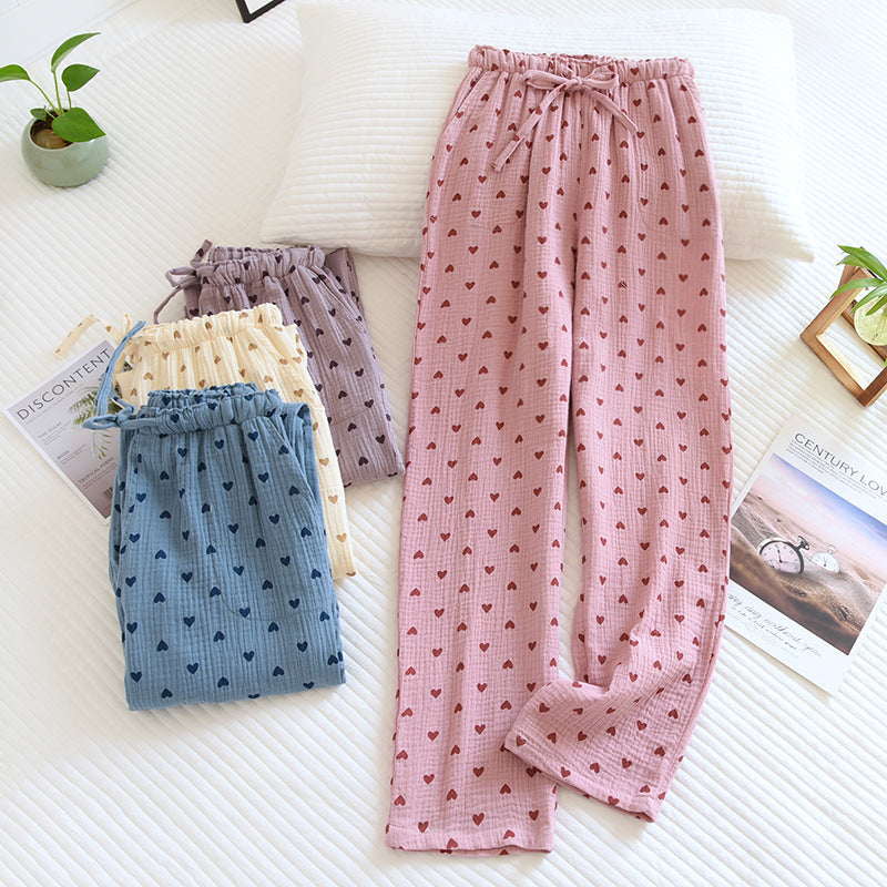 Pantaloni da pigiama morbidi e comodi con stampa a cuori | Isabel