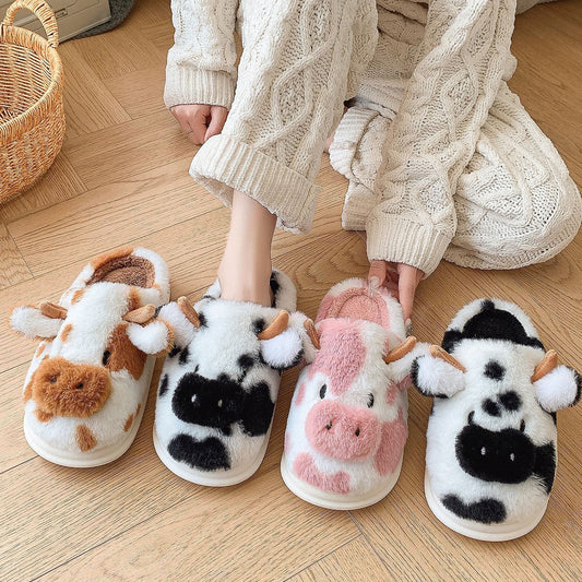 Pantofole morbide e calde a forma di mucca | Moo