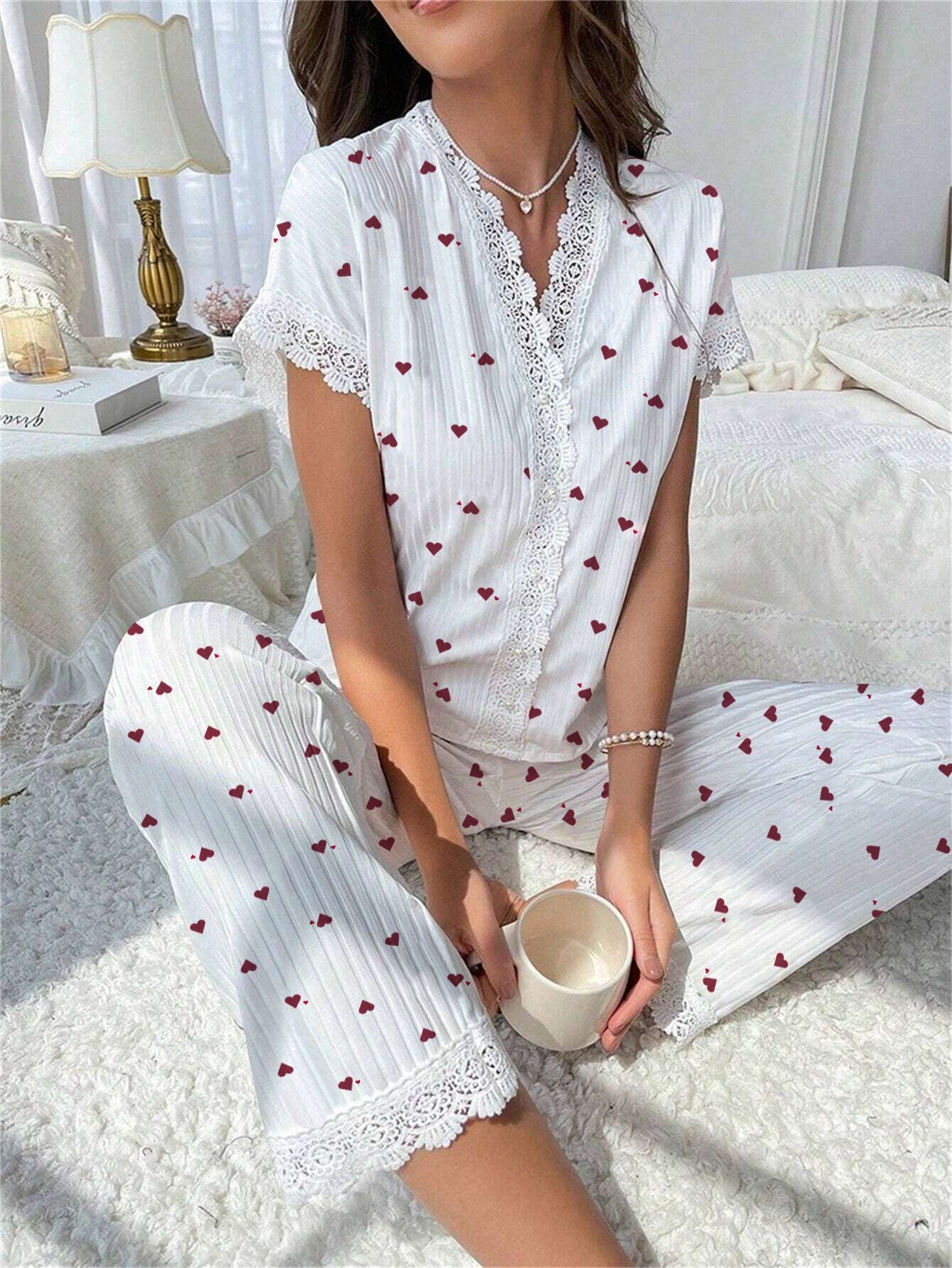 Set di pigiama in cotone per mattine dolci | Amora