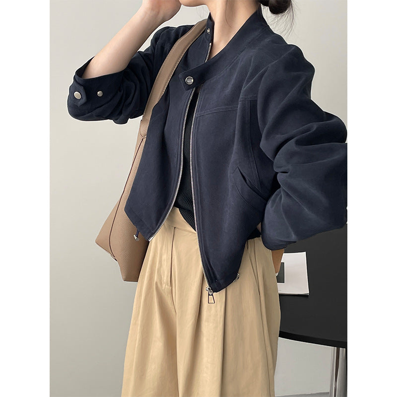 Stylish Suede Biker Jacket | Kate