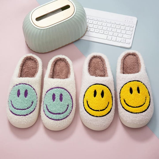 Caldi e accoglienti Happy Home Smile pantofole | Smiley