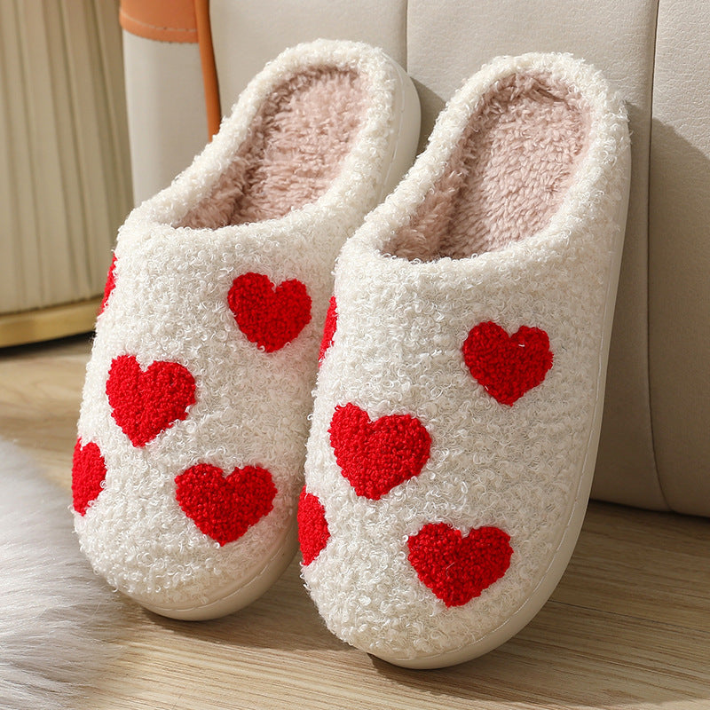 Pantofole calde e morbide a forma di cuore | Lovea