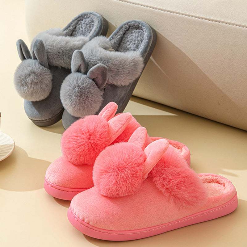 Pantofole con orecchie di coniglio dolci e calde | Bunny