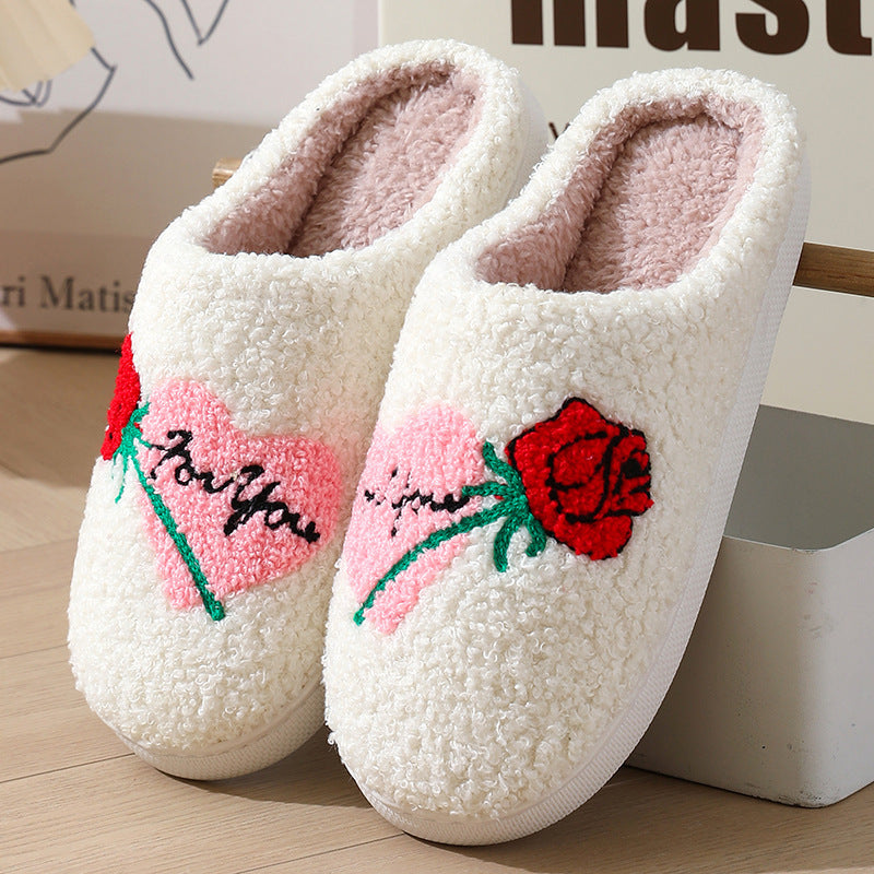 Pantofole calde e morbide a forma di cuore | Lovea