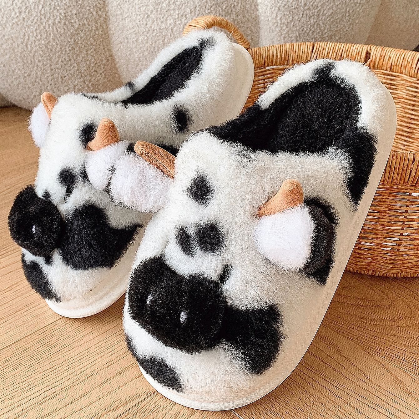 Pantofole morbide e calde a forma di mucca | Moo