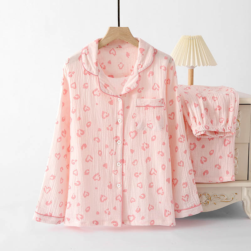 Comodo set di pigiama in cotone | Baci e cuori