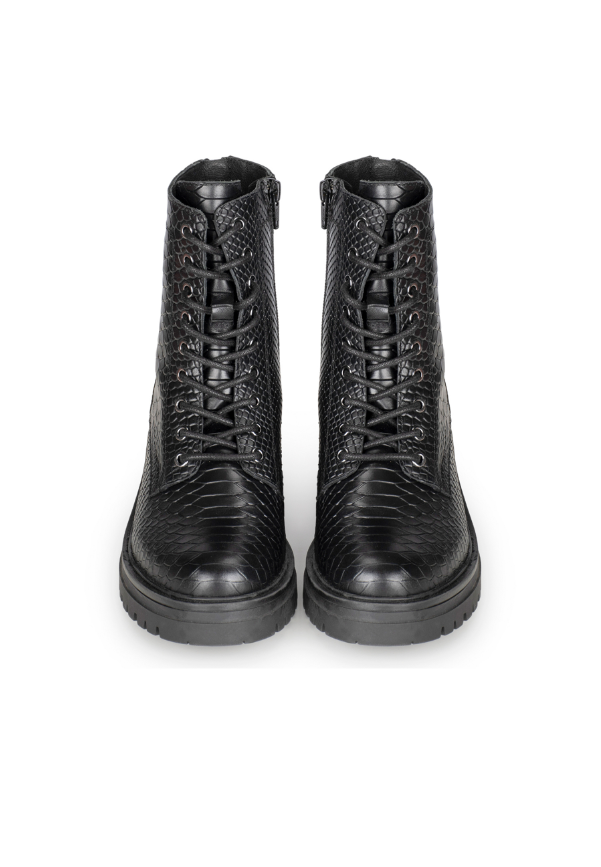Stylish Ladies' Lace-Up Shoes with Python Pattern | Thalia