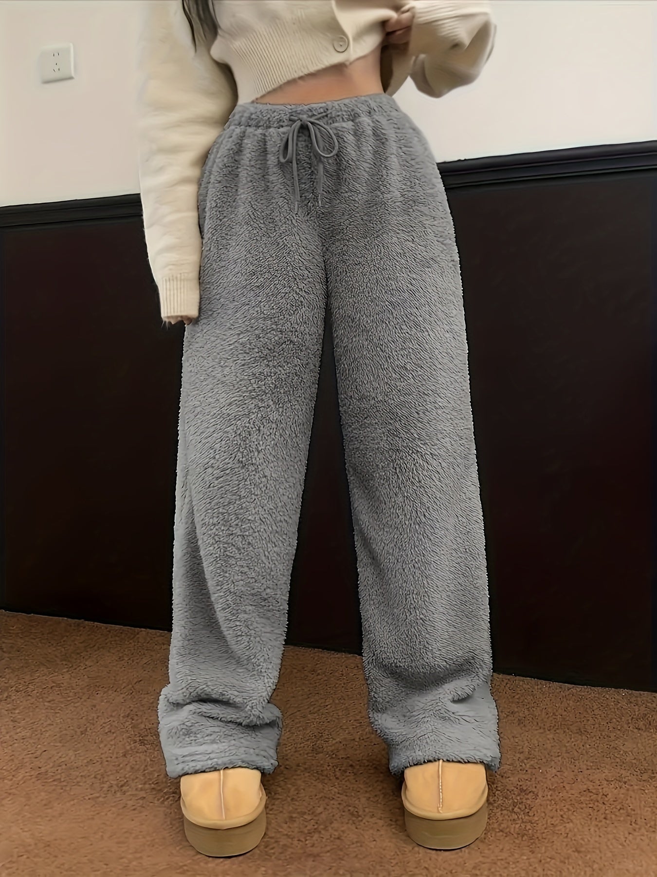 Pantaloni Teddy-Sherpa Eleganti e Morbidi | Jenny