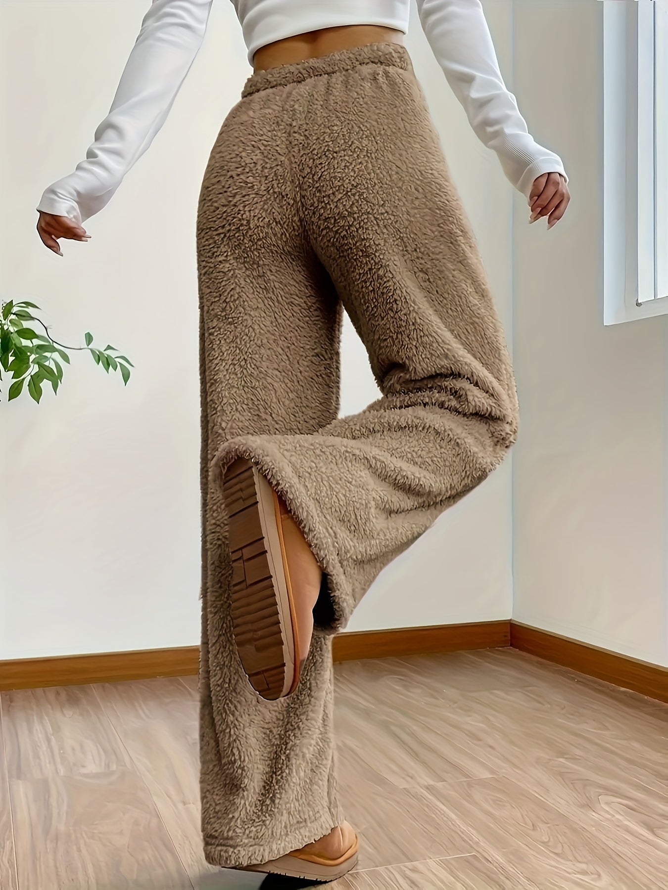 Pantaloni Teddy-Sherpa Eleganti e Morbidi | Jenny