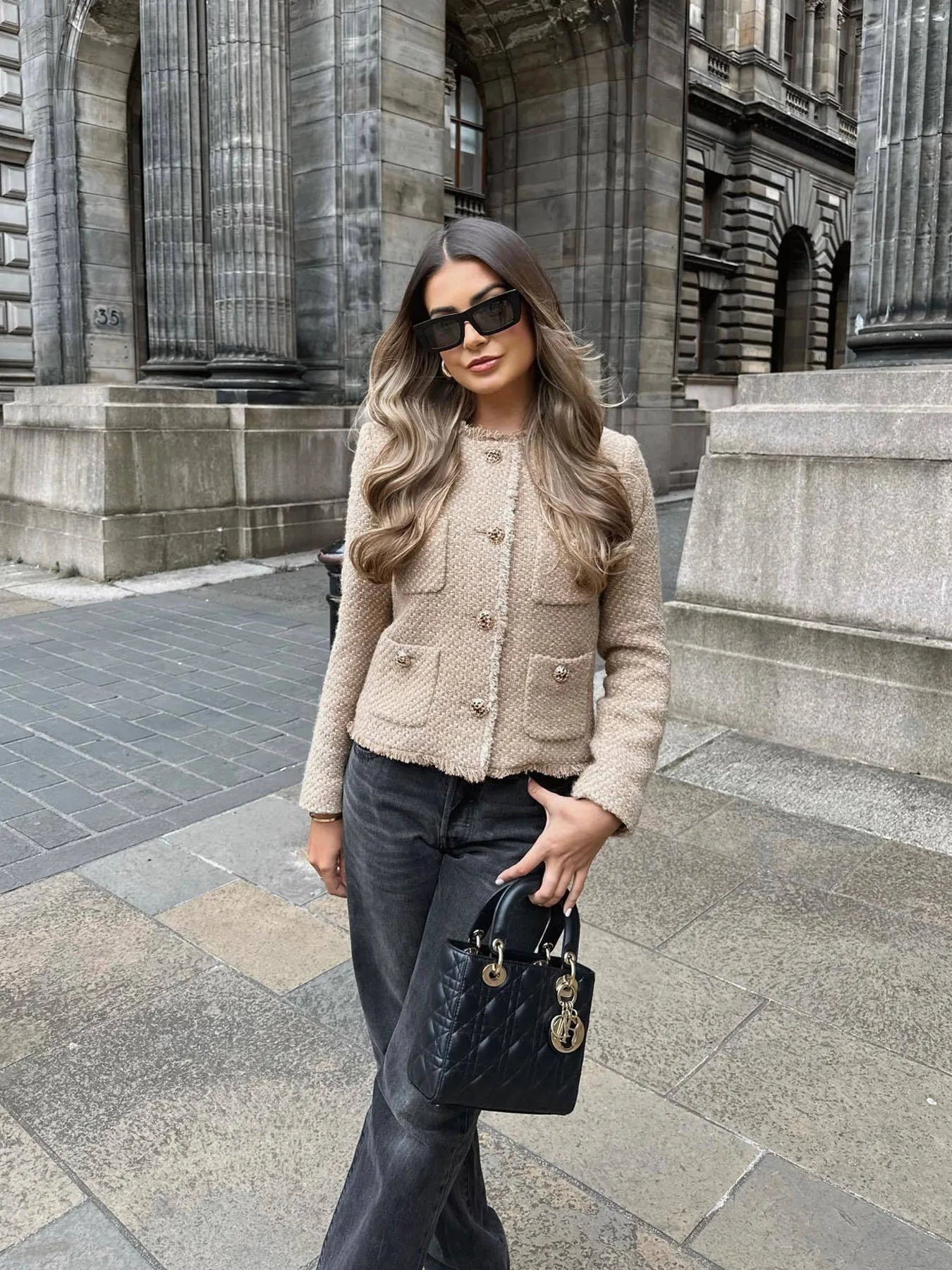 Timeless Tweed Blazer Stylish Fit | Melinda