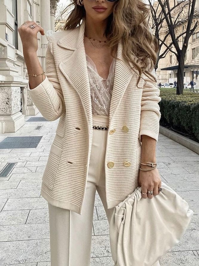 Elegant Knitted Blazer | Nina