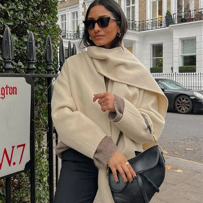 Luxurious Oversized Wool Coat | Elara