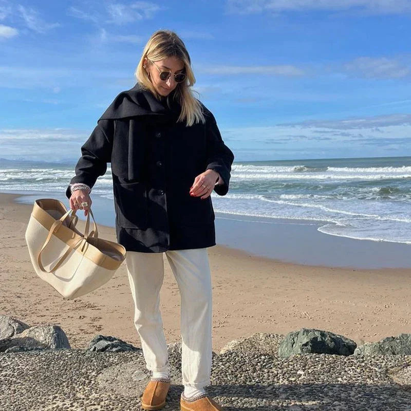 Luxurious Oversized Wool Coat | Elara