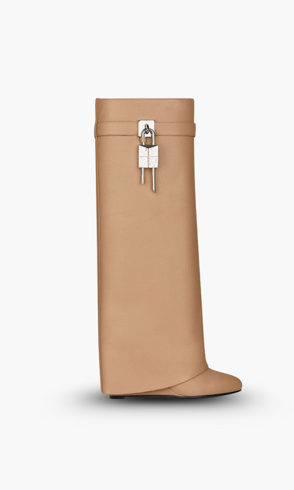 Elegant Leather Boots with Hidden Heel | Amara