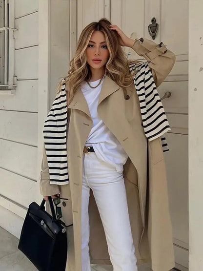 Refined Chic Trench Coat | Amara