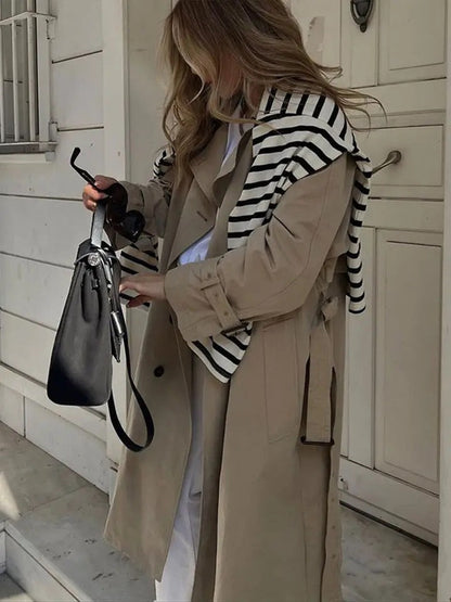 Refined Chic Trench Coat | Amara