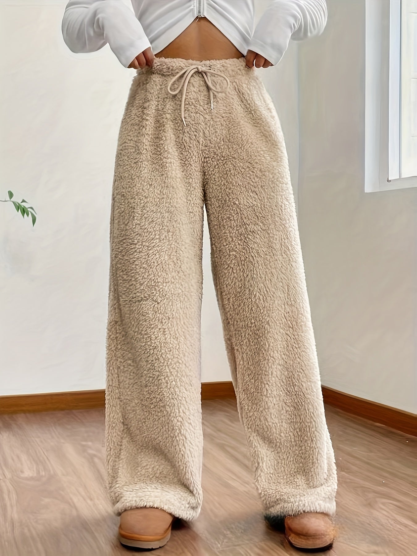 Pantaloni Teddy-Sherpa Eleganti e Morbidi | Jenny