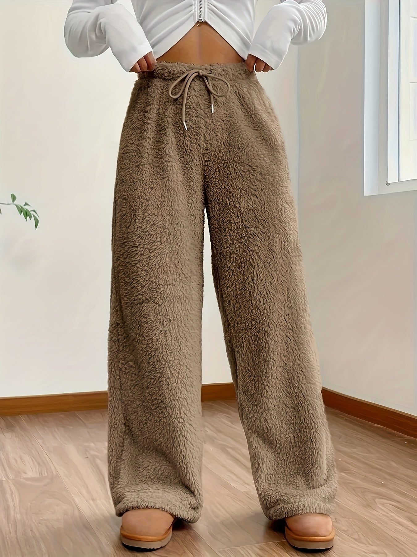 Pantaloni Teddy-Sherpa Eleganti e Morbidi | Jenny