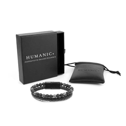 Humanic+ MAXHematit™ Bracciale in Perle