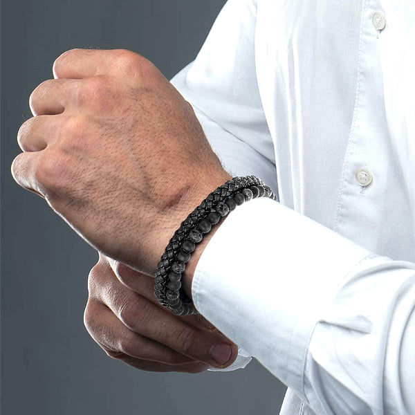 Humanic+ MAXHematit™ Bracciale in Perle