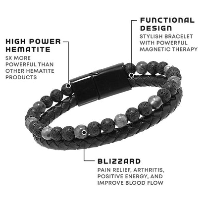 Humanic+ MAXHematit™ Bracciale in Perle