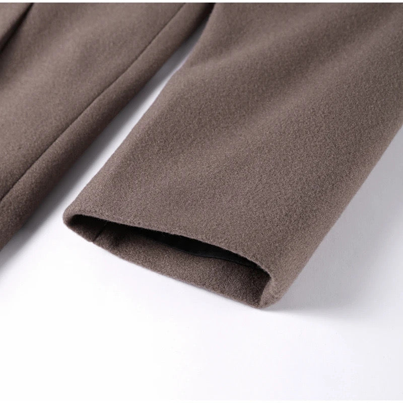 Refined Long Wool Coat | Saphira