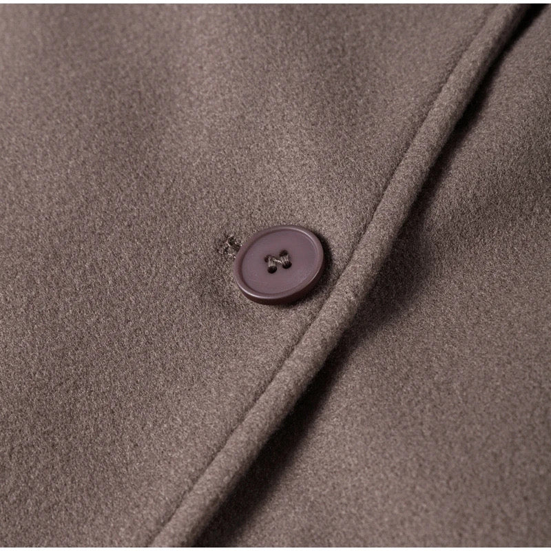 Refined Long Wool Coat | Saphira