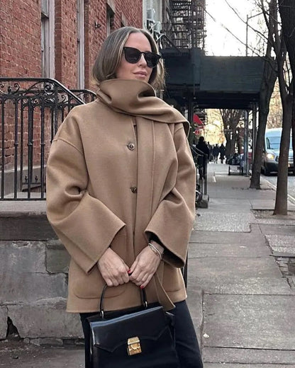 Luxurious Oversized Wool Coat | Elara