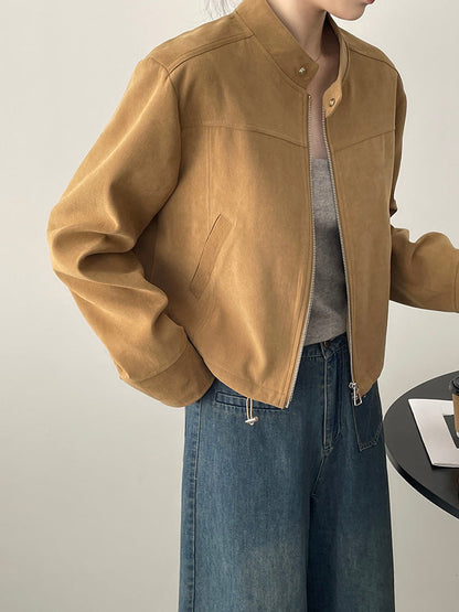 Stylish Suede Biker Jacket | Kate
