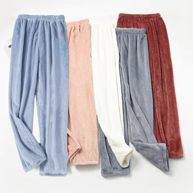 Pantaloni Loungewear in Coral Fleece Comodi | Stasia