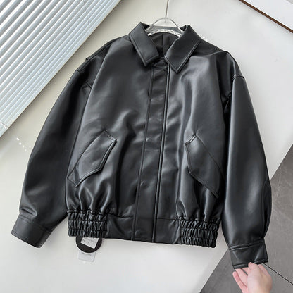 Oversized Suede Bomber Jacket | Mila