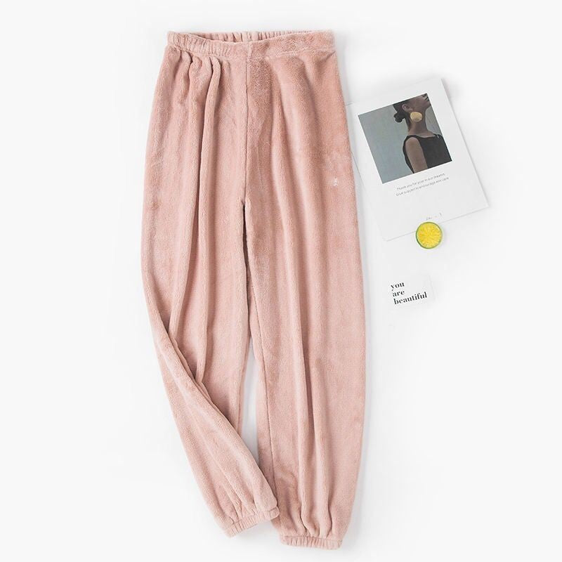 Pantaloni Loungewear in Coral Fleece Comodi | Stasia